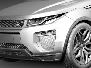 Range Rover Evoque 3-door 2016 3D Model