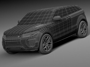 Range Rover Evoque 3-door 2016 3D Модель