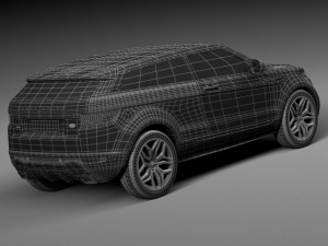 Range Rover Evoque 3-door 2016 3D Модель