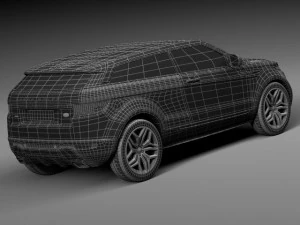 Range Rover Evoque 3-door 2016 3D Model