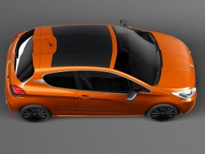 Peugeot 208 3-door 2016 Modelo 3D