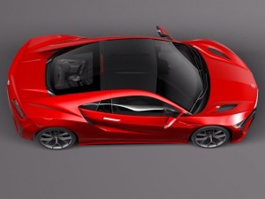 Acura NSX 2016 3D Model