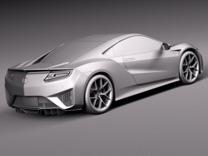 Acura NSX 2016 3D Model