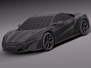 Acura NSX 2016 3D Model