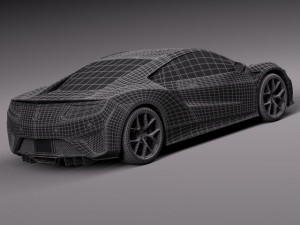 Acura NSX 2016 3D Model
