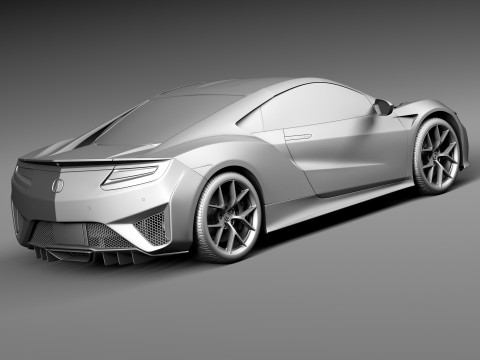 Acura NSX 2016 Model 3D