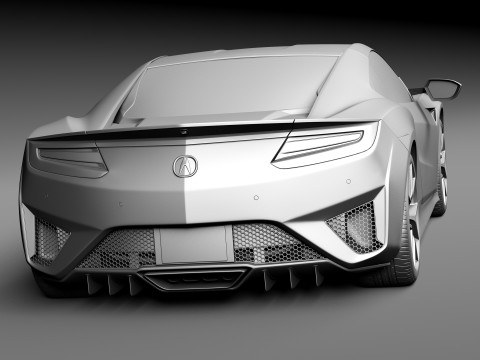 Acura NSX 2016 Model 3D