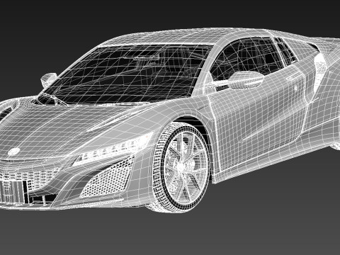 Acura NSX 2016 Model 3D