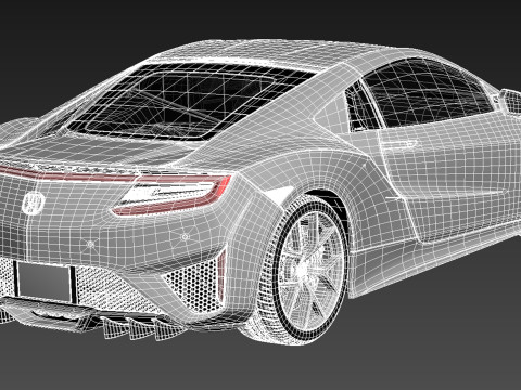 Acura NSX 2016 Model 3D