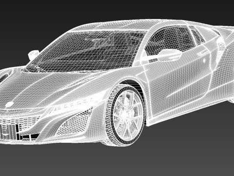Acura NSX 2016 Model 3D