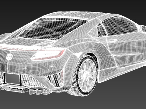 Acura NSX 2016 Model 3D