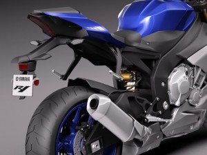Yamaha YZF R1 2015 3D Model
