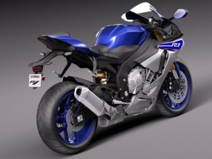Yamaha YZF R1 2015 3D Model