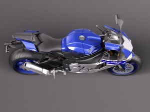 Yamaha YZF R1 2015 3D Modell in Motorrad 3DExport