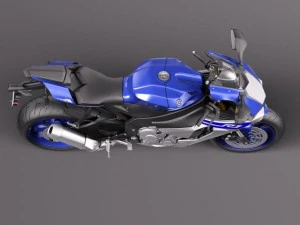 Yamaha YZF R1 2015 3D Model