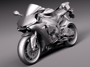 Yamaha YZF R1 2015 3D Model