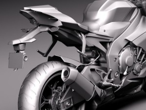 Yamaha YZF R1 2015 3D Model