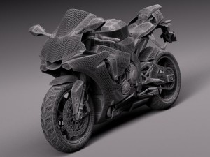 Yamaha YZF R1 2015 3D Model