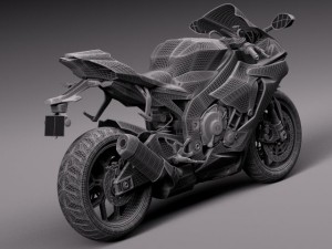 Yamaha YZF R1 2015 3D Model
