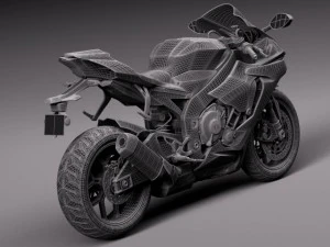 Yamaha YZF R1 2015 3D Model