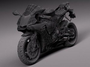 Yamaha YZF R1 2015 3D Model