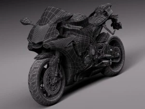 Yamaha YZF R1 2015 3D Model