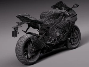 Yamaha YZF R1 2015 3D Model