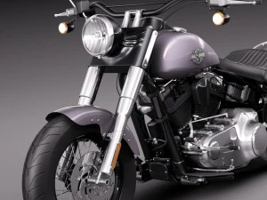 Harley Davidson Softail Slim 2015 3D Model