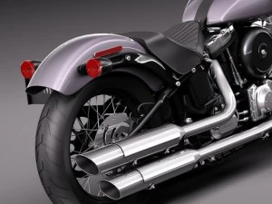 Harley Davidson Softail Slim 2015 3D Model
