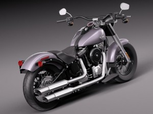 Harley Davidson Softail Slim 2015 Model 3D in Motocykl 3DExport