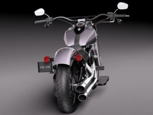 Harley Davidson Softail Slim 2015 3D Model
