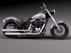 Harley Davidson Softail Slim 2015 3Dモデル