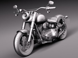 Harley Davidson Softail Slim 2015 3Dモデル