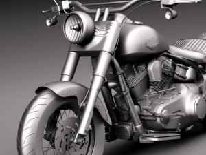 Harley Davidson Softail Slim 2015 3Dモデル