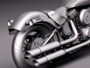 Harley Davidson Softail Slim 2015 3Dモデル