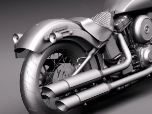 Harley Davidson Softail Slim 2015 3D Model