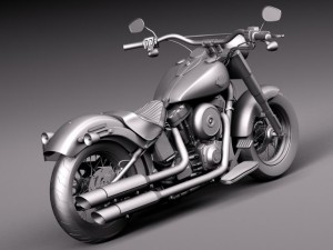 Harley Davidson Softail Slim 2015 3Dモデル