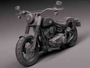 Harley Davidson Softail Slim 2015 3Dモデル