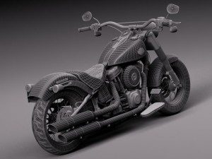 Harley Davidson Softail Slim 2015 3Dモデル