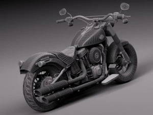 Harley Davidson Softail Slim 2015 3D Model