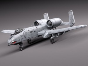A10 Thunderbolt Fairchild Republic 3D Model