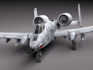 A10 Thunderbolt Fairchild Republic 3D Model