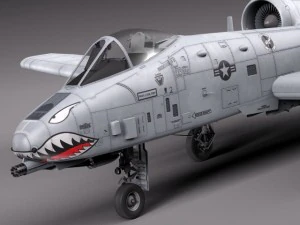 A10 Thunderbolt Fairchild Republic 3D Model