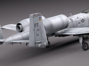 A10 Thunderbolt Fairchild Republic 3D Model