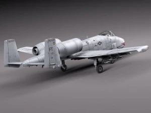 A10 Thunderbolt Fairchild Republic 3D Model