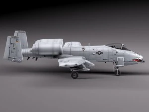 A10 Thunderbolt Fairchild Republic 3D Model