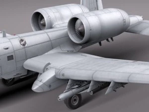 A10 Thunderbolt Fairchild Republic 3D Model