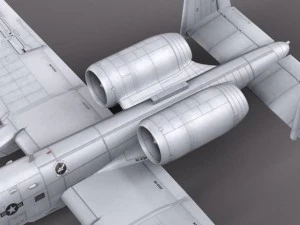 A10 Thunderbolt Fairchild Republic 3D Model