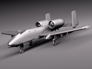 A10 Thunderbolt Fairchild Republic 3D मॉडल