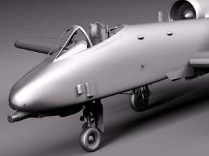 A10 Thunderbolt Fairchild Republic 3D मॉडल